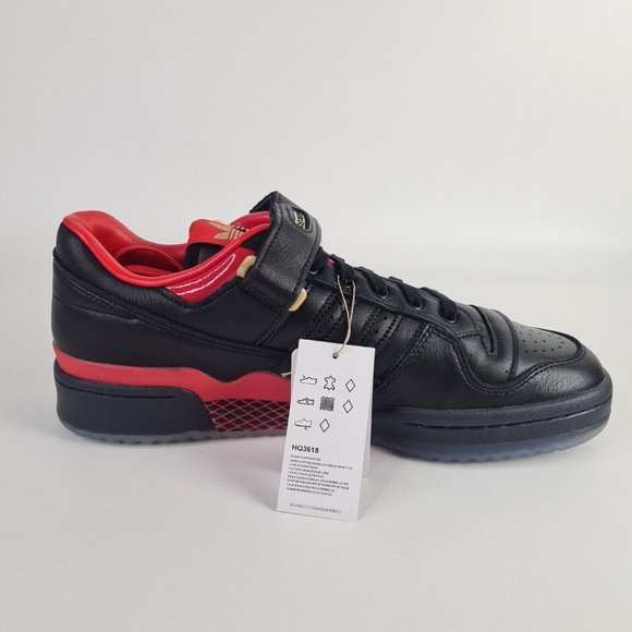 Adidas Circoloco Forum Low Shoes Classic Black Red Men - Picture 2 of 11